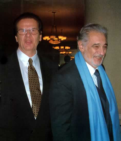 with Placido Domingo